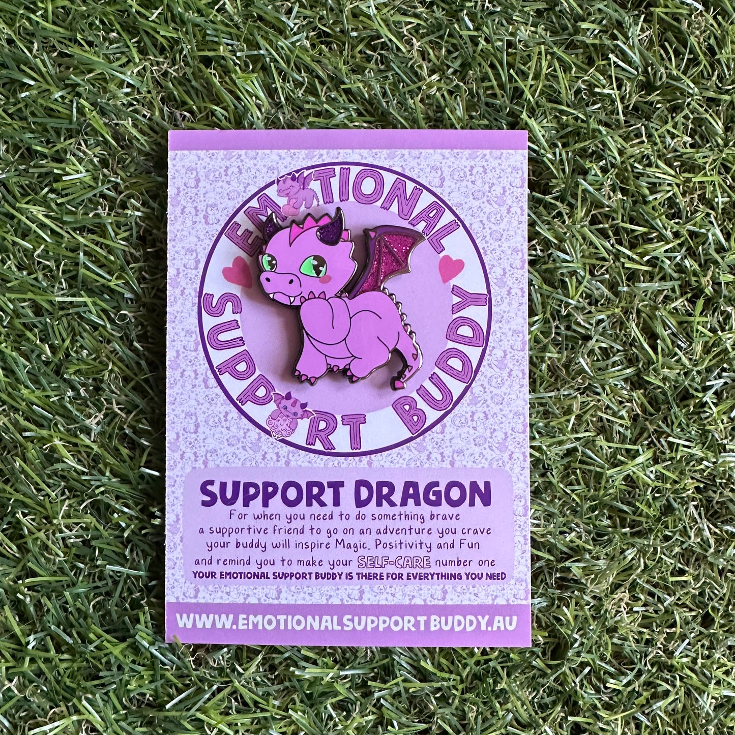 DRAGON Large Enamel Pin - Support Dragon