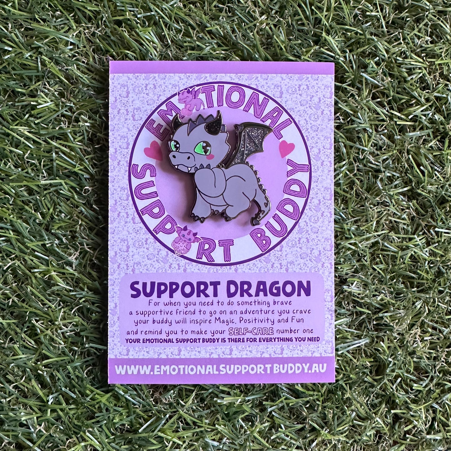 DRAGON Large Enamel Pin - Support Dragon