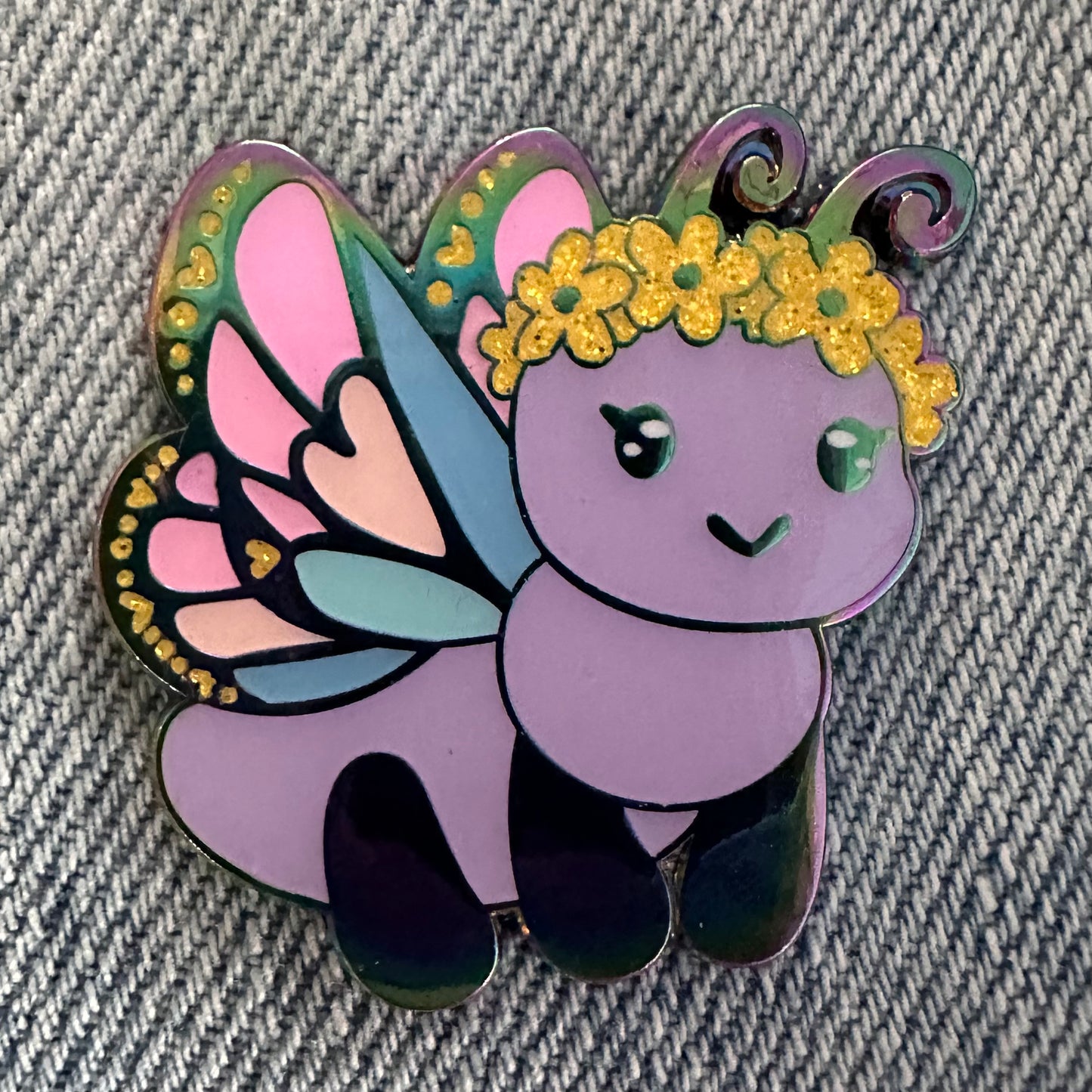 BUTTERFLY Large Enamel Pin - Support Butterfly