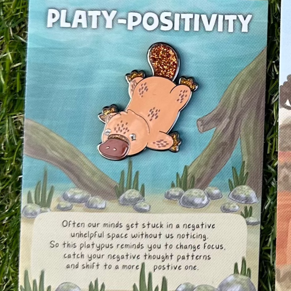 PLATYPUS enamel pin - platy-positivity