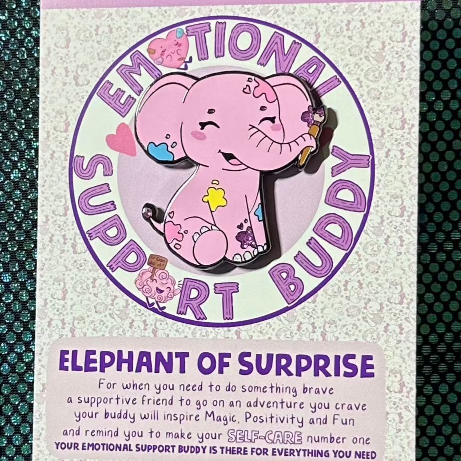 ELEPHANT Large Enamel Pin - Element Of Surprise