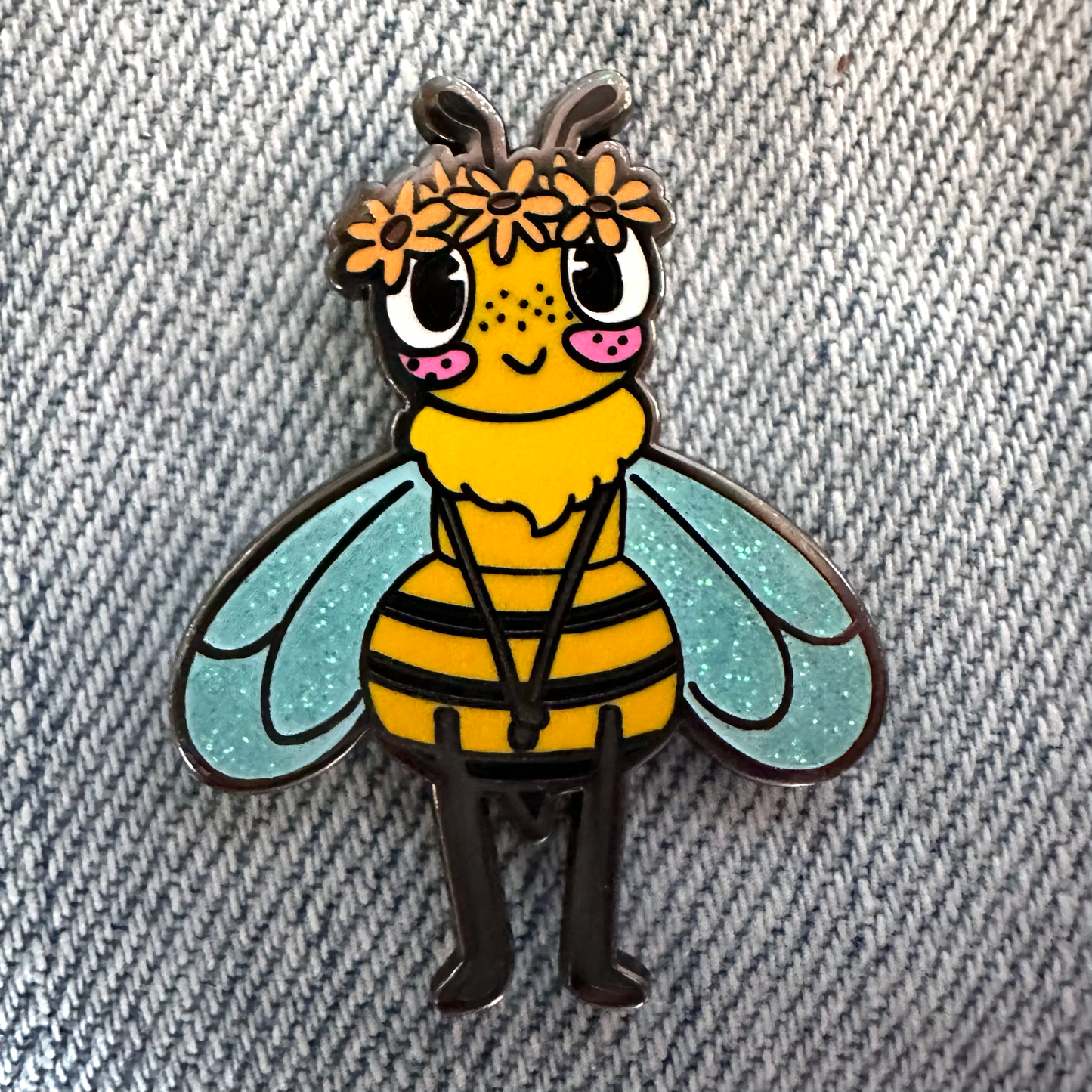 BEE Large Enamel Pin - Support Bee
