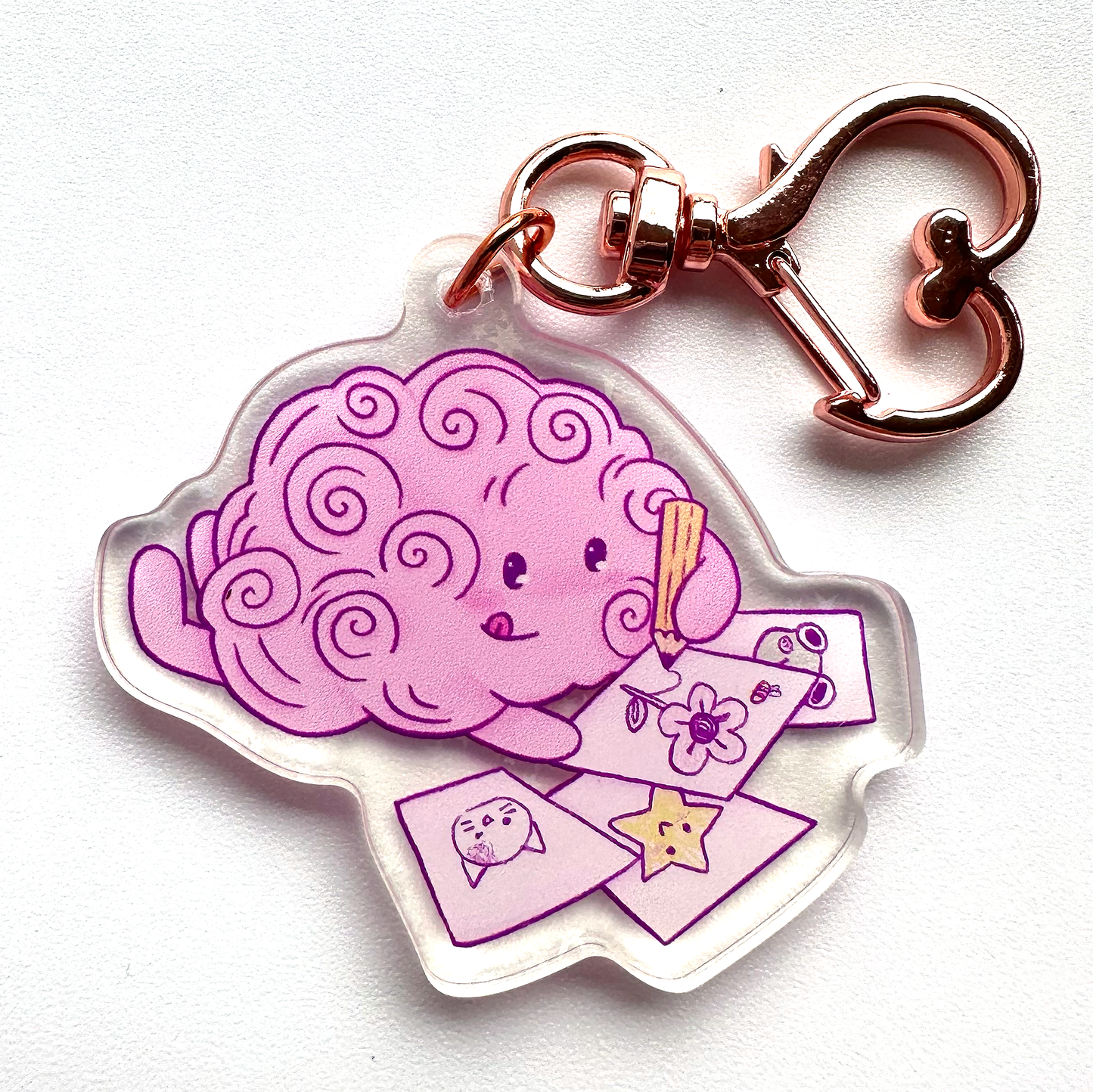 BRAIN Keychain- Arty Brain