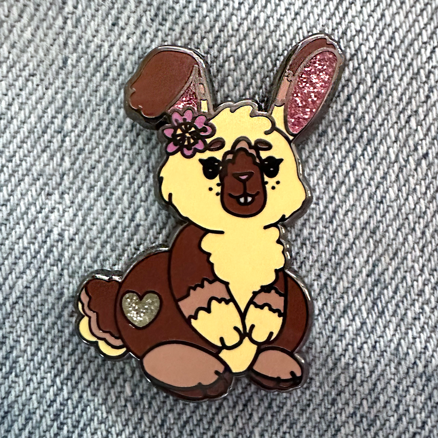 BUNNY Large Enamel Pin - Hoptimistic