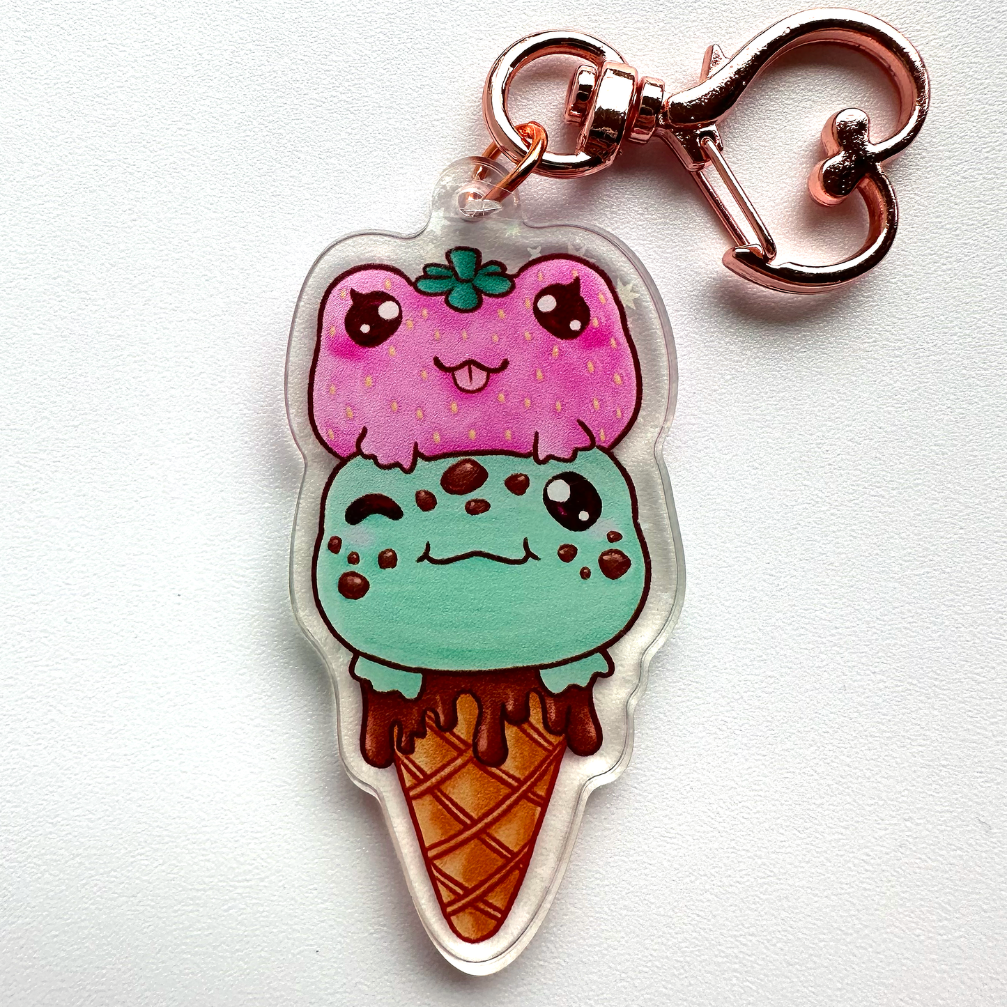 FROGGY Ice-cream Keychain