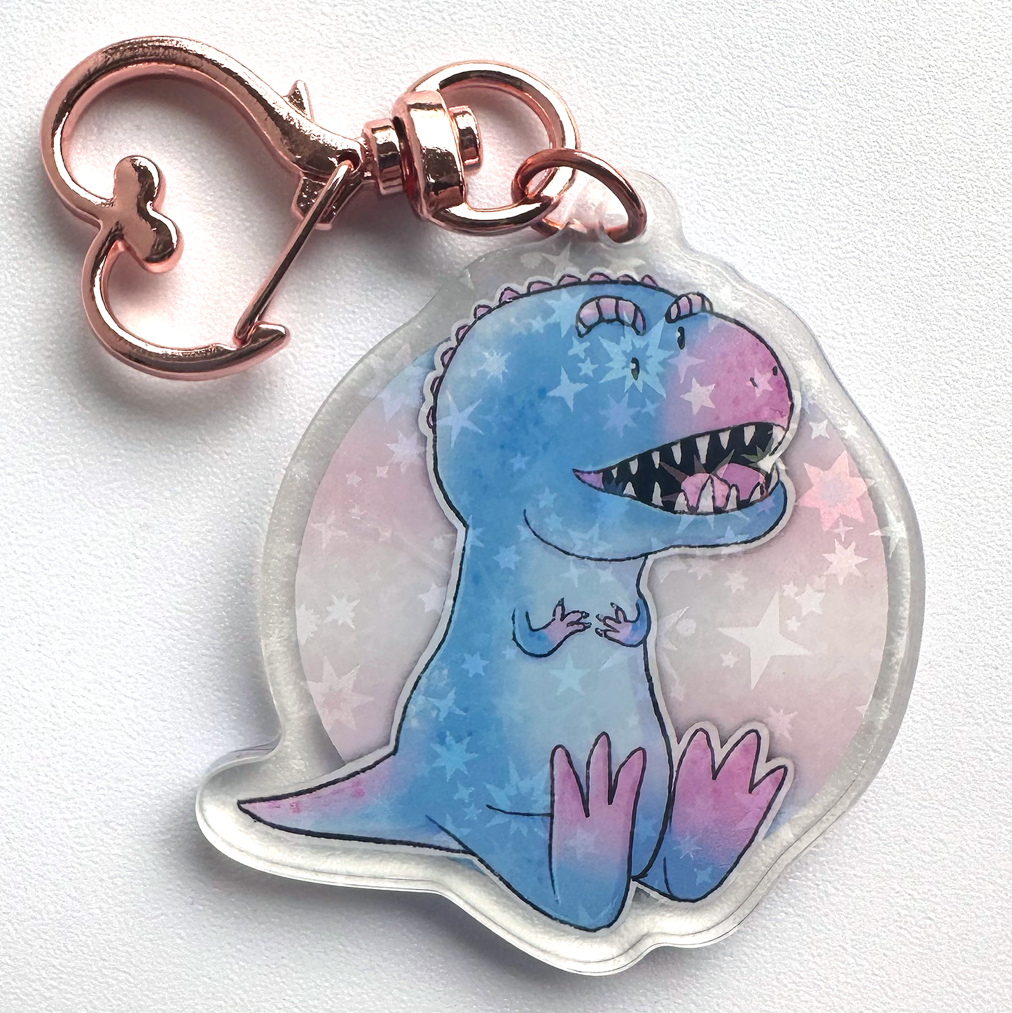 T-REX Trans Pride Keychain- PRIDE-OSAUR Trans-asaurus