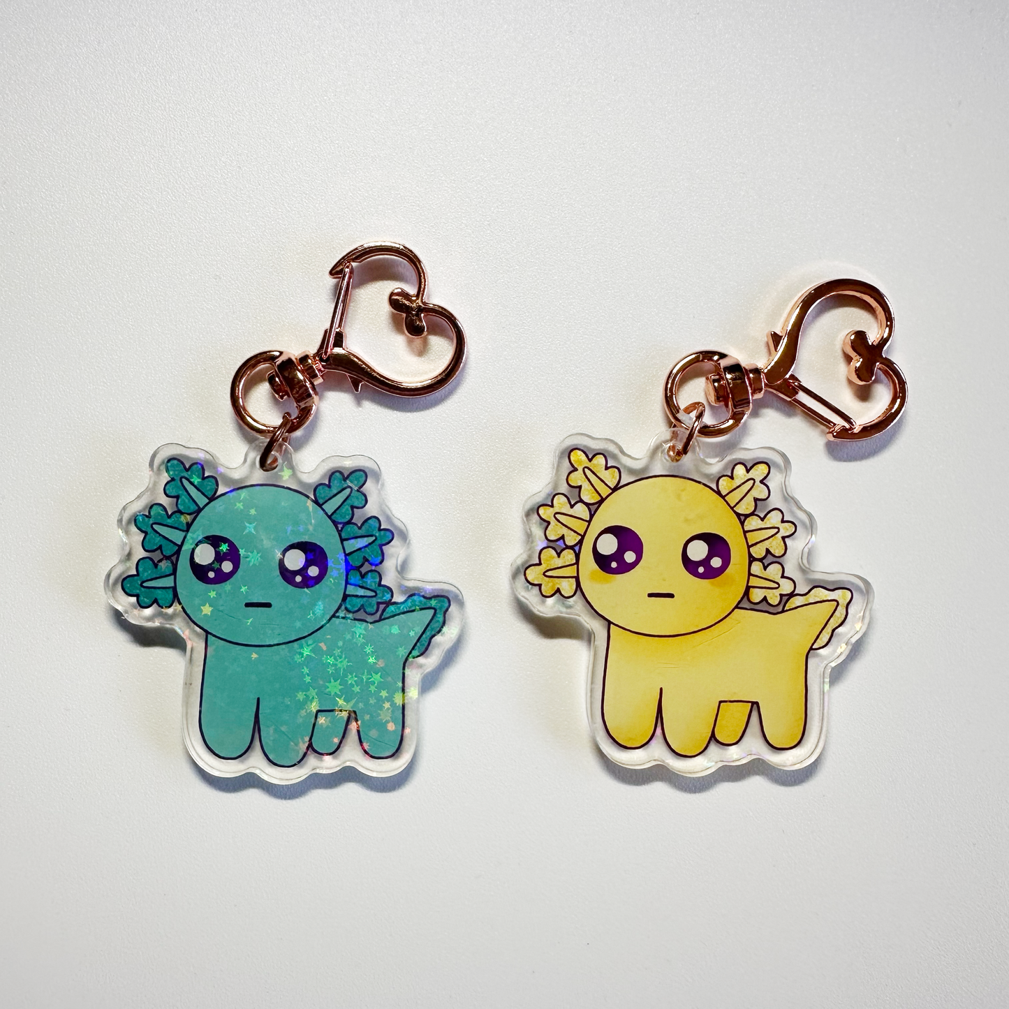 YIPPEE AXOLOTL Keychain - Disability Pride Neurodivergent YIPPEE Axolotl