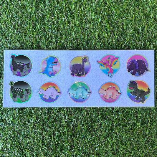 PRIDE DINOSAUR STICKERS - Pride-osaurs