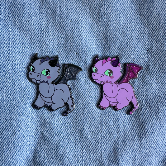 DRAGON Large Enamel Pin - Support Dragon