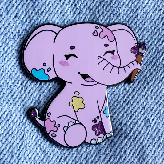 ELEPHANT Large Enamel Pin - Element Of Surprise