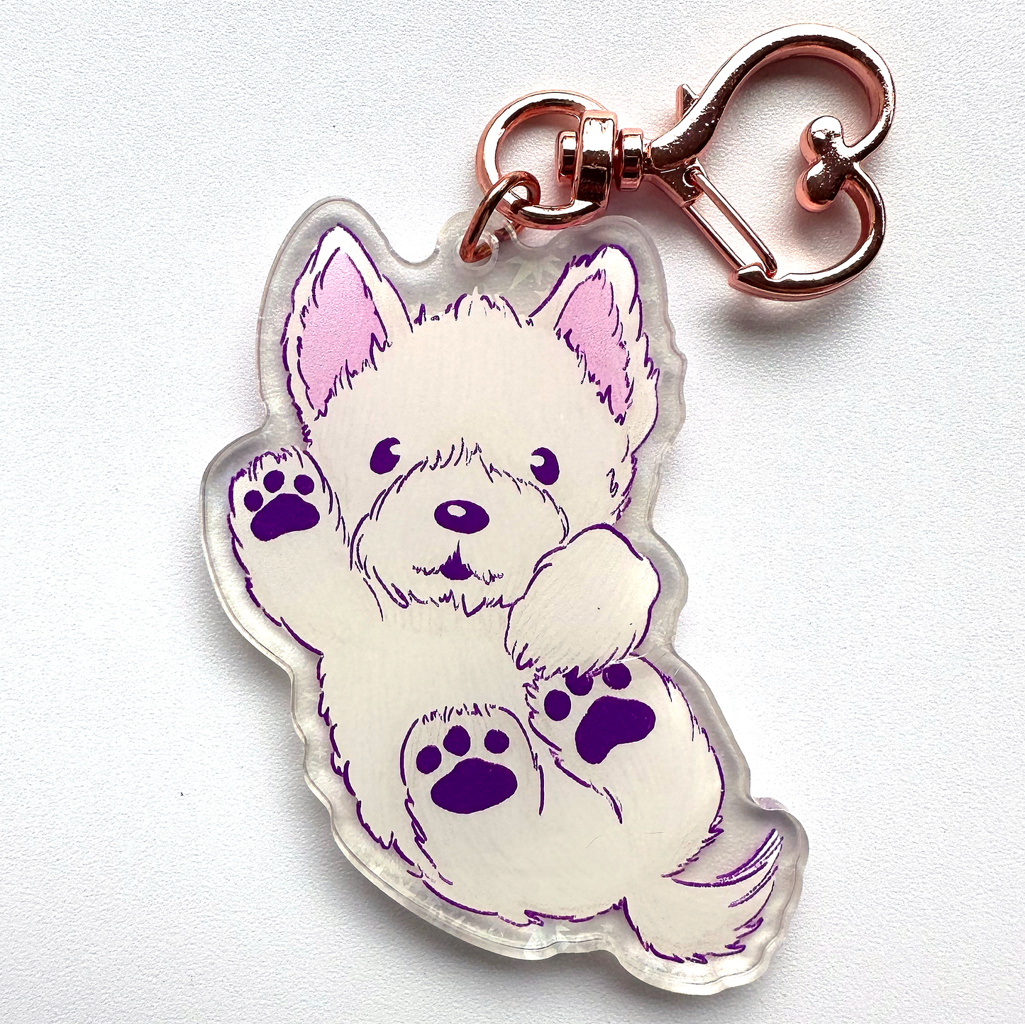 PUPPY Keychain- Sup-paw-t Puppy