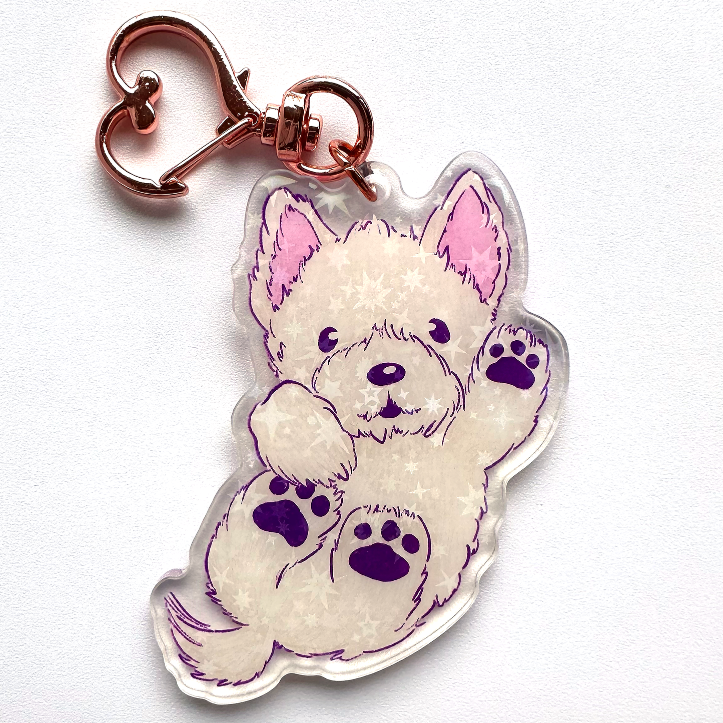 PUPPY Keychain- Sup-paw-t Puppy