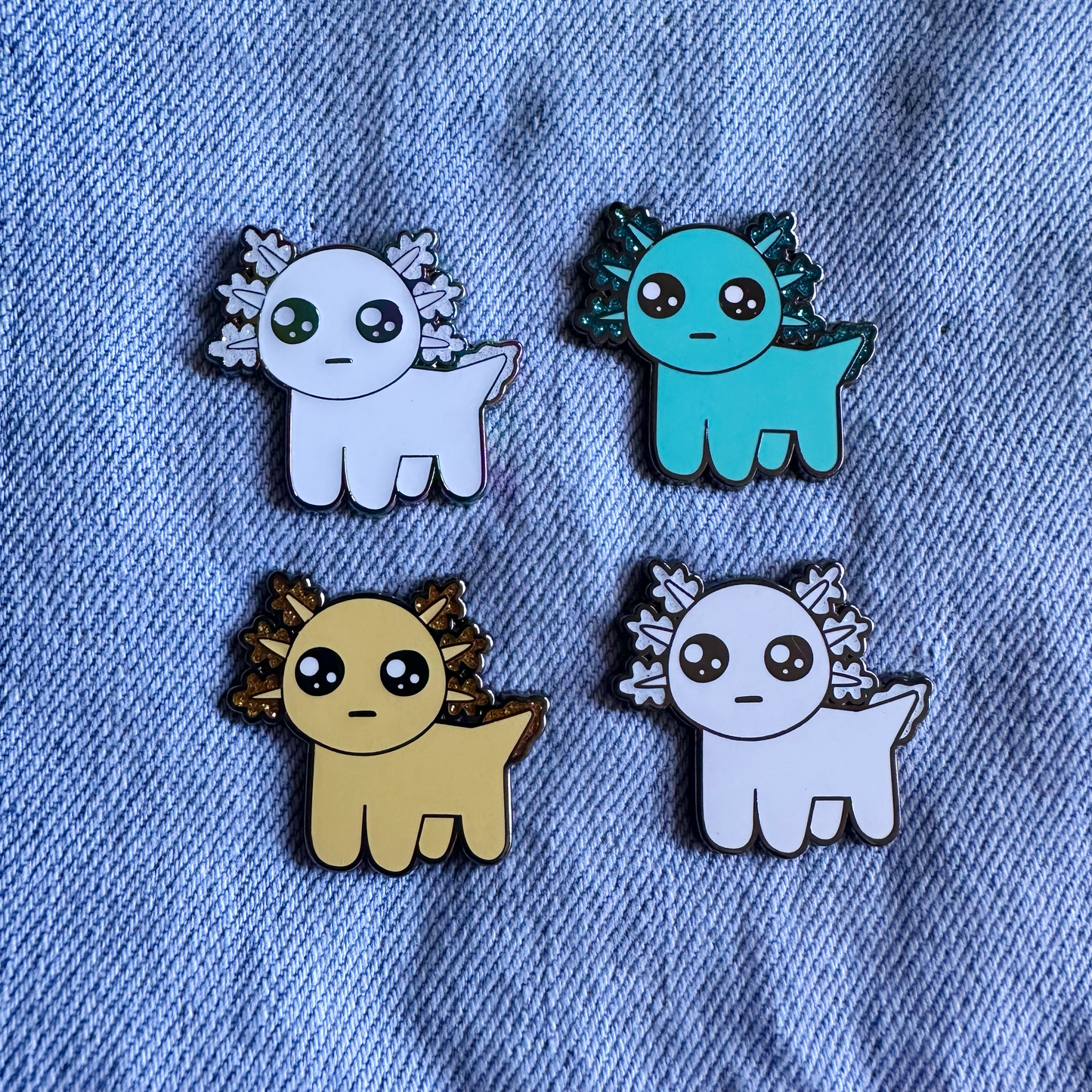YIPPEE AXOLOTL Enamel Pin - Disability Pride Neurodivergent YIPPEE Axolotl